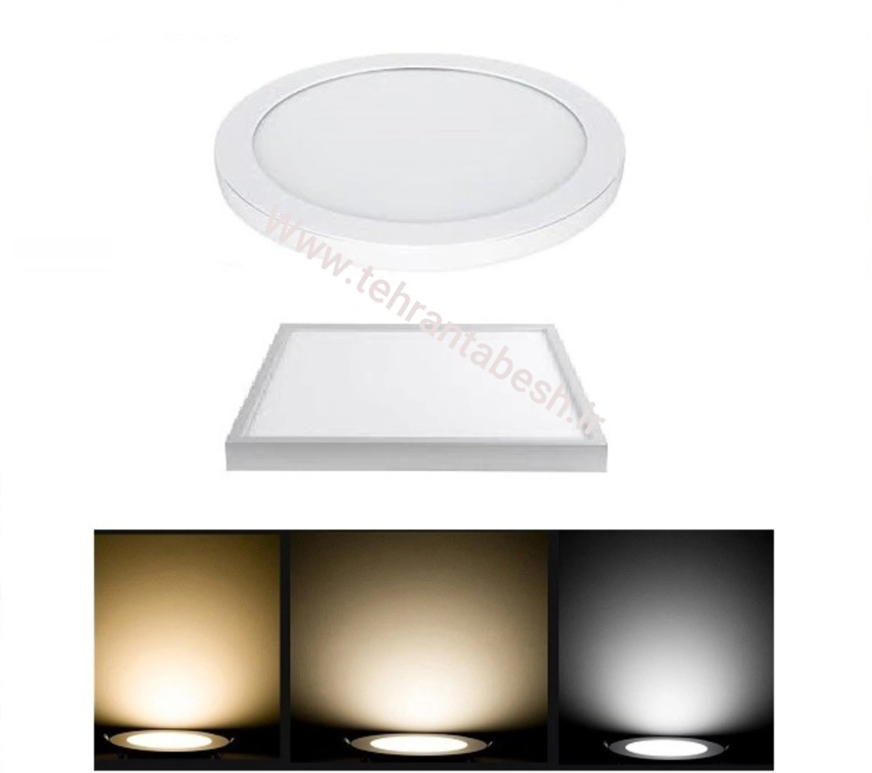 پنل ای ای دی روکار40در40 و چراغ60در60 پنل ای ای دی روکار40در40 و چراغ60در60